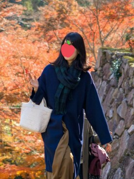 「Simplicite（サンプリシテ）のアイテム（その他アウター）」を使った、lapinさん（レディース・167cm）の冬コーディネート