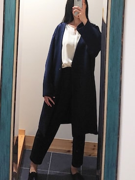 「Simplicite（サンプリシテ）のアイテム（その他アウター）」を使った、lapinさん（レディース・167cm）の春コーディネート