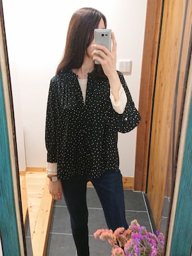 「innowave（イノウェーブ）のアイテム」を使った、lapinさん（レディース・167cm）の春コーディネート