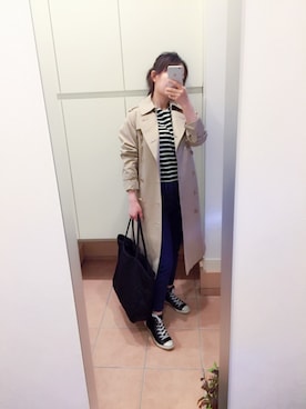 「SANYO（サンヨー）のアイテム」を使った、こてさん（レディース・153cm）の冬コーディネート