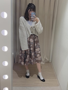 「le reve vaniller（ル レーヴ ヴァニレ）のアイテム」を使った、maronさん（レディース・160cm）の秋コーディネート