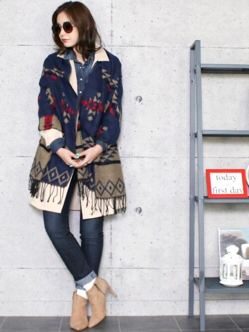 Recastaff Reca Recaのストール スヌードを使ったコーディネート Wear