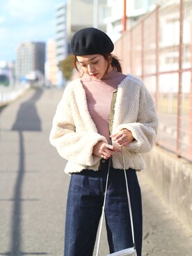 「reca（レカ）のアイテム（ブルゾン）」を使った、recastaffさん（レディース・167cm）の秋コーディネート