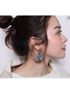 「reca（レカ）のアイテム（アクセサリー）」を使った、recastaffさん（レディース・167cm）の冬コーディネート