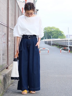 「reca（レカ）のアイテム（バッグ）」を使った、recastaffさん（レディース・167cm）の春コーディネート