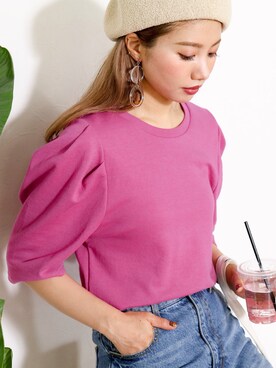 「reca（レカ）のアイテム（帽子）」を使った、recastaffさん（レディース・167cm）の夏コーディネート