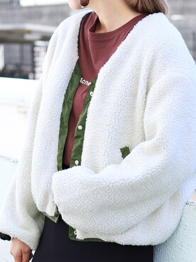 「reca（レカ）のアイテム（その他アウター）」を使った、recastaffさん（レディース・167cm）の秋コーディネート