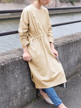 「reca（レカ）のアイテム（ブルゾン）」を使った、recastaffさん（レディース・167cm）の冬コーディネート