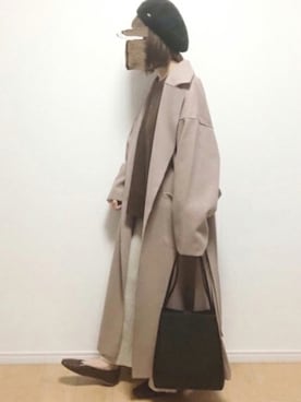 「reca（レカ）のアイテム（ダウンジャケット/コート）」を使った、recastaffさん（レディース・153cm）の秋コーディネート