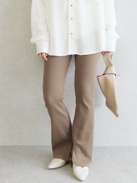 「reca（レカ）のアイテム（レッグウェア）」を使った、recastaffさん（レディース・157cm）の春コーディネート