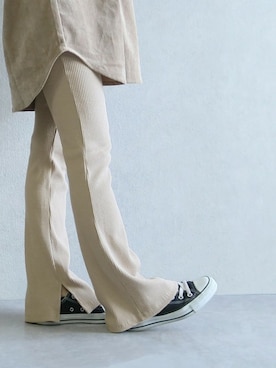 「reca（レカ）のアイテム（レッグウェア）」を使った、recastaffさん（レディース・157cm）の春コーディネート