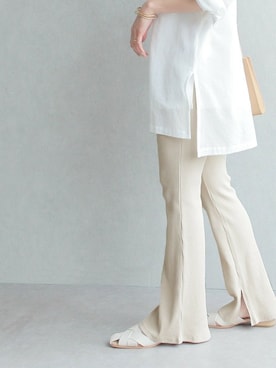 「reca（レカ）のアイテム（レッグウェア）」を使った、recastaffさん（レディース・165cm）の春コーディネート