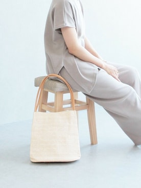 「reca（レカ）のアイテム（バッグ）」を使った、recastaffさん（レディース・165cm）の夏コーディネート