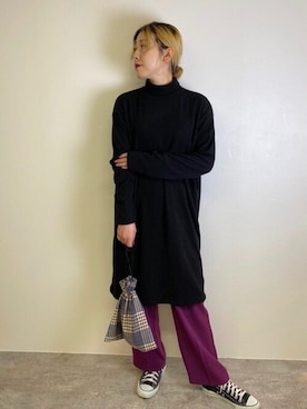 「reca（レカ）のアイテム（バッグ）」を使った、recastaffさん（レディース・162cm）の秋コーディネート