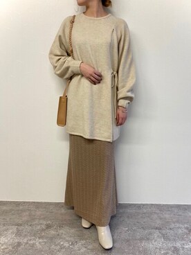 「reca（レカ）のアイテム（チュニック）」を使った、recastaffさん（レディース・165cm）の秋コーディネート