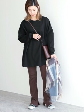 「reca（レカ）のアイテム（チュニック）」を使った、recastaffさん（レディース・165cm）の秋コーディネート