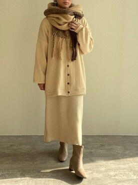 「reca（レカ）のアイテム（バッグ）」を使った、recastaffさん（レディース・157cm）の秋コーディネート