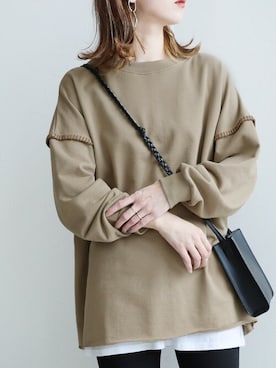 「reca（レカ）のアイテム（チュニック）」を使った、recastaffさん（レディース・165cm）の冬コーディネート