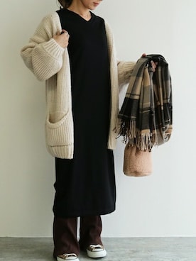 recastaffさん（レディース・156cm）の冬コーディネート