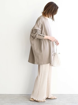 「reca（レカ）のアイテム（チュニック）」を使った、recastaffさん（レディース・165cm）の冬コーディネート