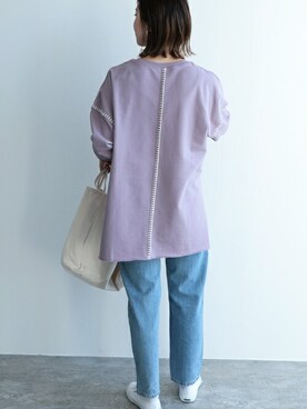 「reca（レカ）のアイテム（チュニック）」を使った、recastaffさん（レディース・165cm）の冬コーディネート