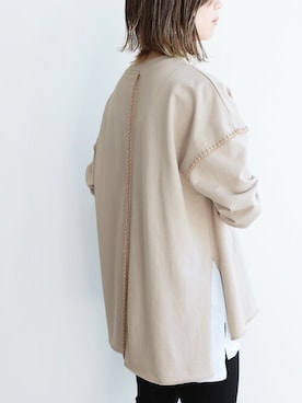 「reca（レカ）のアイテム（チュニック）」を使った、recastaffさん（レディース・165cm）の冬コーディネート