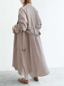 「reca（レカ）のアイテム（トレンチコート）」を使った、recastaffさん（レディース・165cm）の春コーディネート