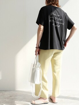 「レタリング」｜recastaffさん（レディース・165cm）の春コーディネート