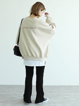 「reca（レカ）のアイテム（レッグウェア）」を使った、recastaffさん（レディース・165cm）の秋コーディネート