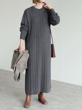 recastaffさん（レディース・156cm）の冬コーディネート