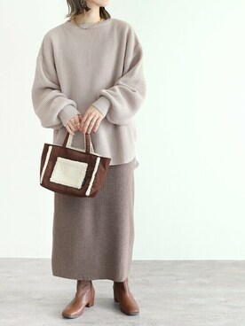 recastaffさん（レディース・165cm）の冬コーディネート