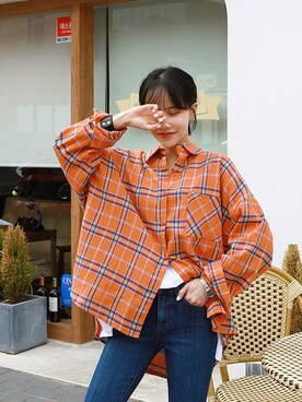 「日常」｜「アイテム（アクセサリー）」を使った、gaensoさん（レディース・165cm）の春コーディネート