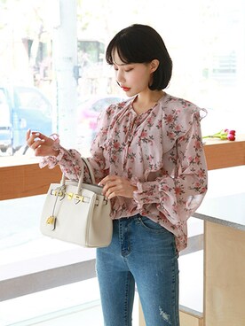 「日常」｜「アイテム（サンダル）」を使った、gaensoさん（レディース・165cm）の春コーディネート