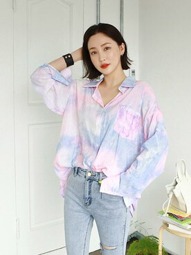 「日常」｜「アイテム（サンダル）」を使った、gaensoさん（レディース・165cm）の春コーディネート