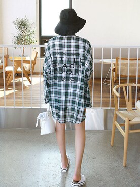 「日常」｜「アイテム（帽子）」を使った、gaensoさん（レディース・165cm）の春コーディネート