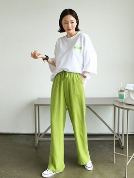 「日常」｜「アイテム（アクセサリー）」を使った、gaensoさん（レディース・165cm）の春コーディネート
