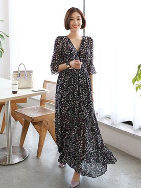 「日常」｜「アイテム（ワンピース/ドレス）」を使った、gaensoさん（レディース・165cm）の春コーディネート