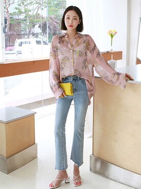 「日常」｜「アイテム（サンダル）」を使った、gaensoさん（レディース・165cm）の春コーディネート