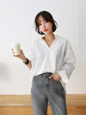 「夏秋ミックス」｜「アイテム（トートバッグ）」を使った、gaensoさん（レディース・165cm）の夏コーディネート