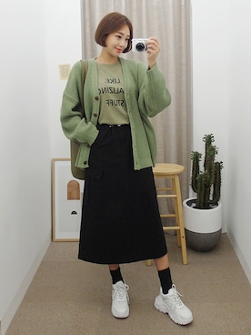 「ミディスカート」｜gaensoさん（レディース・165cm）の秋コーディネート