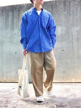 「JOINT WORKS（ジョイントワークス）のアイテム（パンツ）」を使った、masaさん（メンズ・165cm）の春コーディネート
