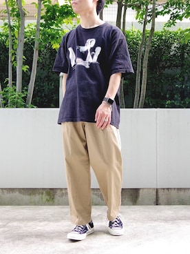「JOINT WORKS（ジョイントワークス）のアイテム（パンツ）」を使った、masaさん（メンズ・165cm）の夏コーディネート