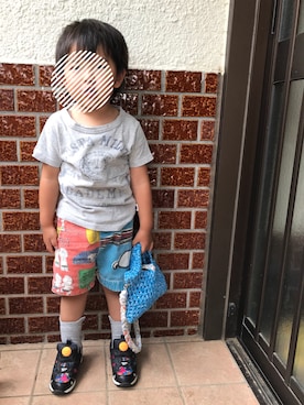 「BOO HOMES（ブー オム）のアイテム」を使った、storzさん（キッズ・90cm）の夏コーディネート