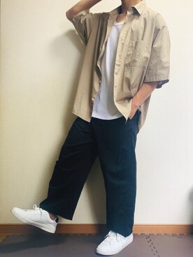 「ヒラキ（ヒラキ）のアイテム（スニーカー）」を使った、senさん（メンズ・170cm）の春コーディネート