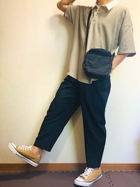 「ヒラキ（ヒラキ）のアイテム（スニーカー）」を使った、senさん（メンズ・170cm）の夏コーディネート
