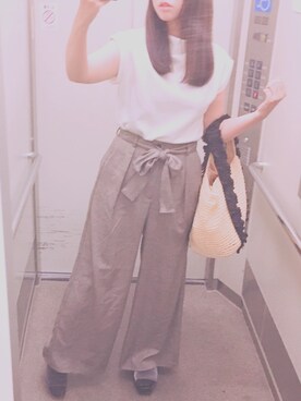 Hitomiさん（レディース・158cm）の夏コーディネート