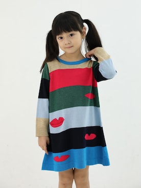 「StompStamp（ストンプスタンプ）のアイテム（ワンピース/ドレス）」を使った、seriさん（キッズ・110cm）の夏コーディネート