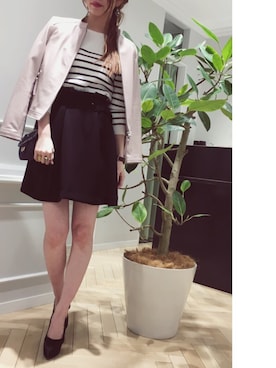 「BSTR」｜「アイテム（ブルゾン）」を使った、mamiさん（レディース・166cm）の冬コーディネート