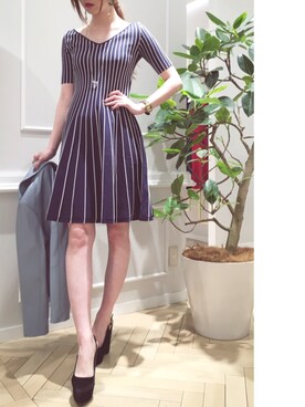 「BSTR」｜「アイテム（ライダースジャケット）」を使った、mamiさん（レディース・166cm）の春コーディネート