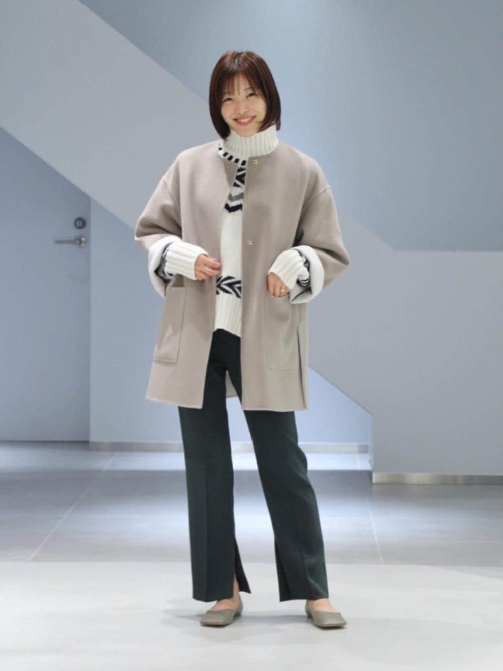 バイカラー リバー ミドルコート （その他アウター）｜UNITED ARROWS